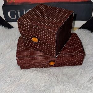 Brown Textured Boxes